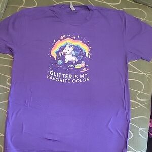 Purple Unicorn Graphic Tee